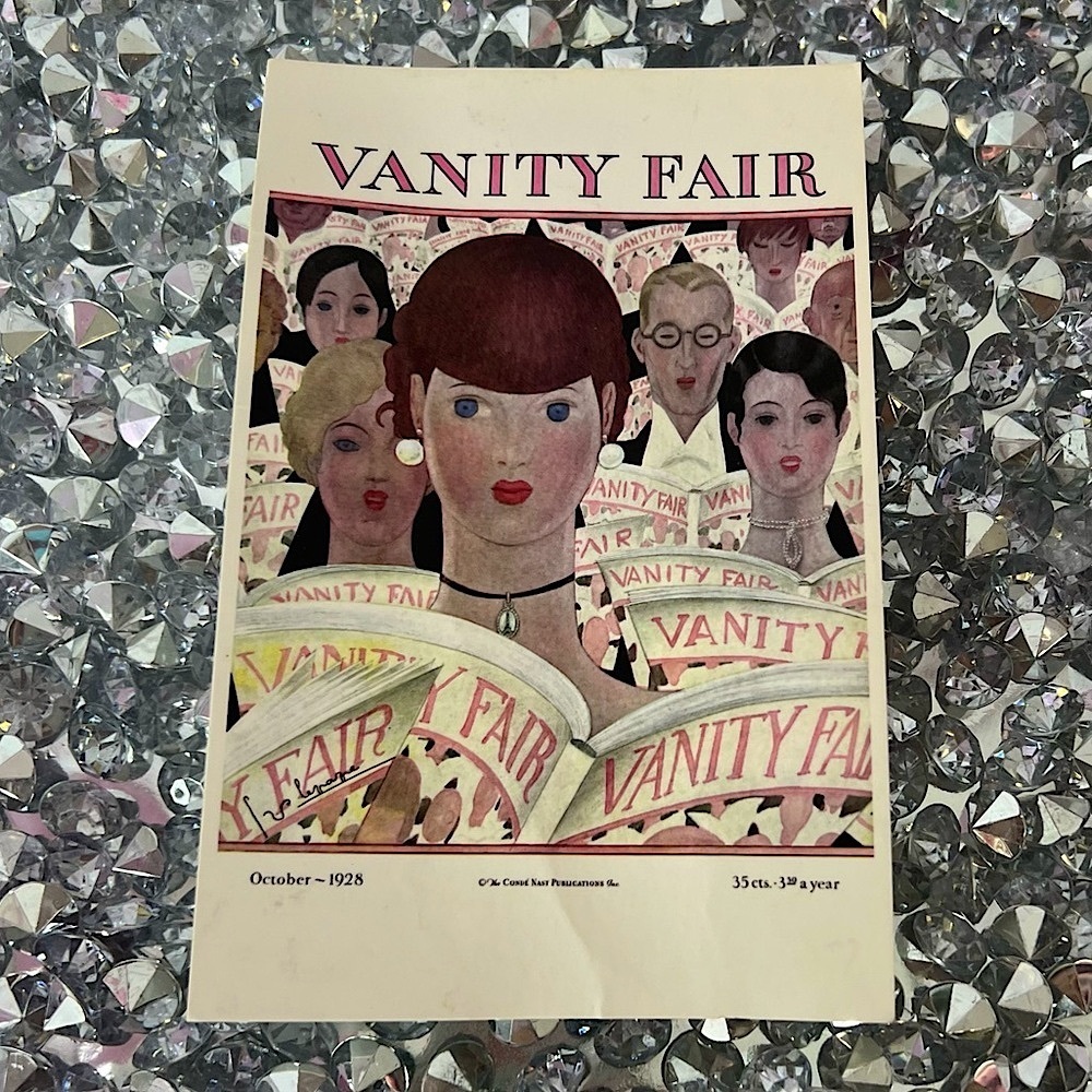 Vanity Fair Vintage Cover Art Print 1928 post card art print decor fashion